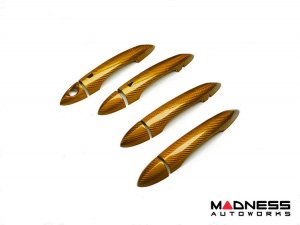 Alfa Romeo Giulia Exterior Door Handle Cover Set - Carbon Fiber - Yellow Candy Alfa Romeo Giulia Exterior Door Handle Cover Set - Carbon Fiber - Yellow Candy